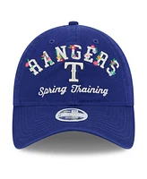 New Era Women's Royal Texas Rangers 2025 Spring Training Floral 9TWENTY Adjustable Hat