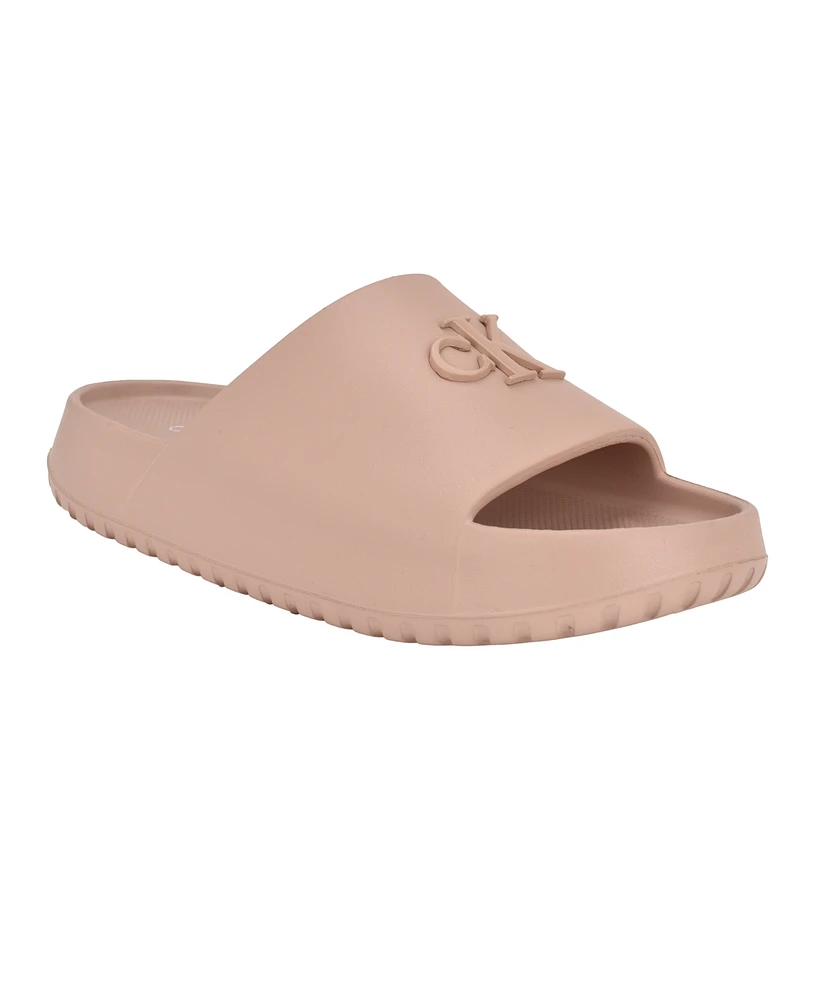Calvin Klein Women's Nanzey Logo Pool Slide Sandals