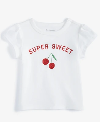 First Impressions Baby Girls Super Sweet Cherry Graphic T-Shirt, Exclusively at Macy's