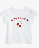 First Impressions Baby Girls Super Sweet Cherry Graphic T-Shirt, Exclusively at Macy's
