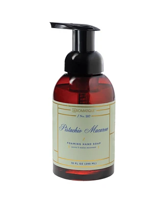 Aromatique Pistachio Macaron Foaming Hand Soap with Pump, 10 fl oz.