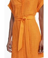 Desigual Women's Shirt dress with perforated hem
