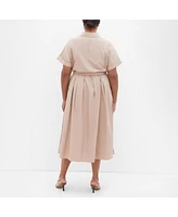 City Chic Plus Elly Shirt Dress