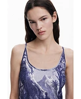 Desigual Women's T-shirt designed by Mr. Christian Lacroix