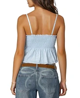 Edikted Womens Millie Scrunch Tank Top