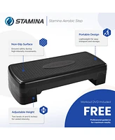 Stamina Aerobic Step with Portable and Lightweight Construction for Fitness