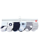 Luvable Friends Cotton Rich Baby Terry Socks 24-Pack, Airplane, 0-6 Months