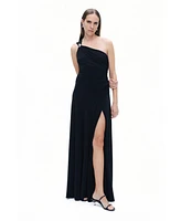 Nocturne Women's One Shoulder Maxi Dress