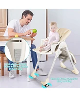 Baby Convertible High Chair with Wheels