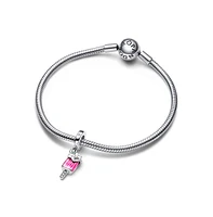 Pandora Cubic Zirconia Sprinkled Popsicle Dangle Charm