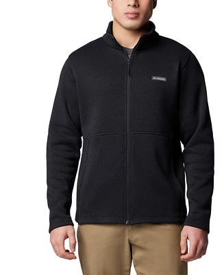 Columbia Men's Alto Pass Textured Knit Sweater Fleece Zip-Front Jacket