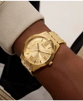 Guess Men's Analog Gold-Tone Stainless Steel Watch