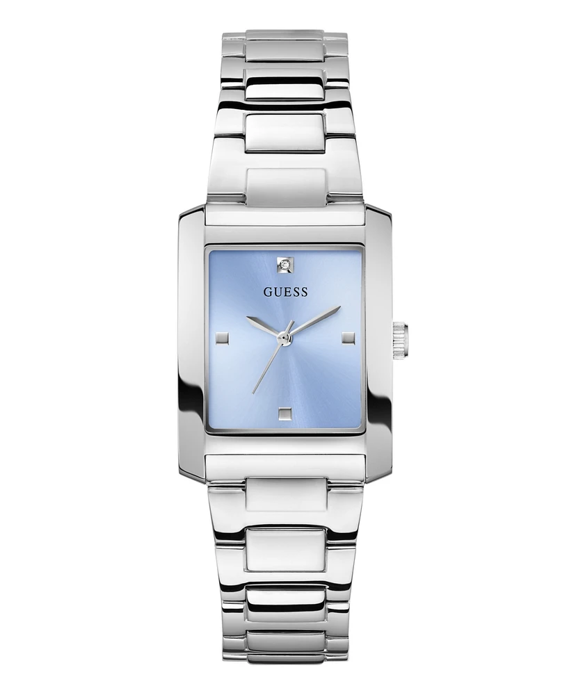 Guess Women's Analog Silver-Tone Stainless Steel Watch, 27mm