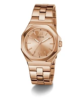 Guess Women's Analog Rose Gold-Tone Stainless Steel Watch, 34mm