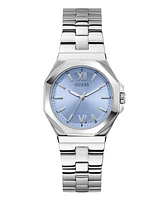 Guess Women's Analog Silver-Tone Stainless Steel Watch, 34mm