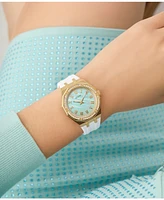Guess Women's Analog White Silicone Watch, 36mm