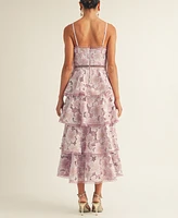Arose Studio, Inc Women's Eartha Tiered Lace Midi Dress