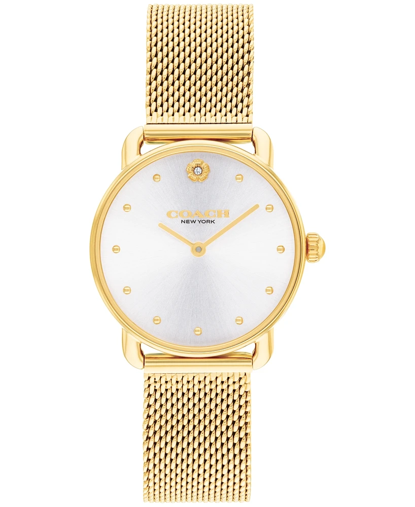 Coach Women's Elliot Gold Tone Stainless Steel Bracelet Watch, 28mm