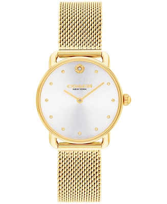 Coach Women's Elliot Gold Tone Stainless Steel Bracelet Watch, 28mm