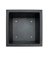 Modern Simplicity 8.25" Square Metal Raised Planter Box with Legs