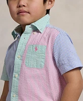 Polo Ralph Lauren Toddler and Little Boys Striped Seersucker Fun Shirt
