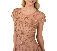 Adrianna Papell Women's Beaded Sheath Dress