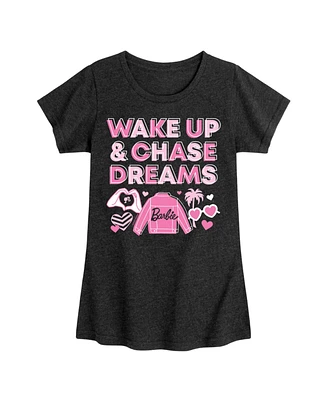 Barbie Big Girls Wake Up Chase Dreams Graphic Short Sleeve T-Shirt