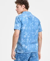 Sun + Stone Men's Denim Floral Dream Shirt, Exclusively at Macy's