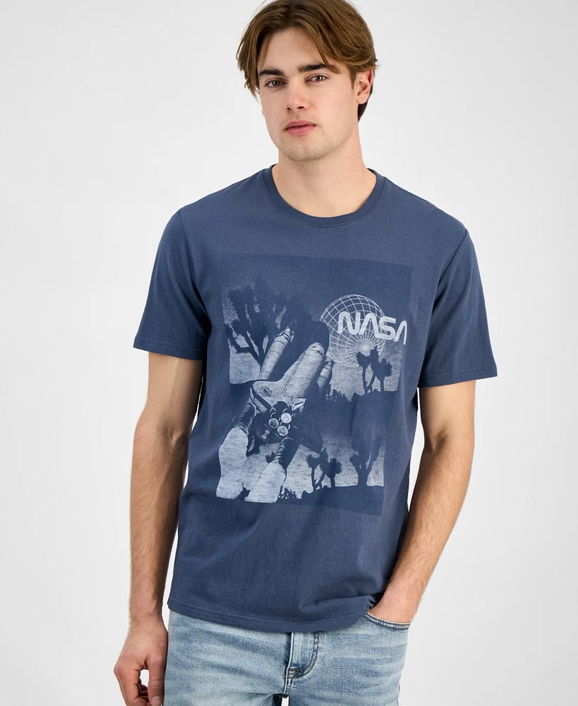 Sun + Stone Men's Nasa Regular-Fit Graphic T-Shirt, Exclusively at Macy's