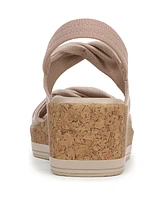 BZees Women's Riley Washable Slingback Wedge Sandals