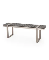 Modern Aluminum Outdoor Bench: Style and Comfort for Your Patio