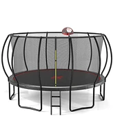 16FT trampoline Pumpkin- Black Red
