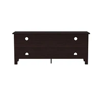 Wood Tv Stand with Electric Fireplace Heater Insert for Warmth and Entertainment Storage