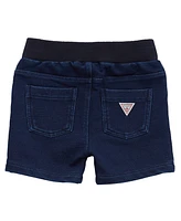 Guess Baby Boys 2-Piece Short All Over Print Sleeve T-Shirt and Knit Denim Set