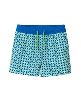 Toddler/Child Boys Orange & Navy Striped Swim Trunk