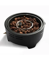 15 inch Outdoor Portable Propane Fire Pit, Tabletop Fire Pit with Quick Connect Regulator
