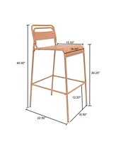 Carmella Outdoor BarStool(Set of 2)