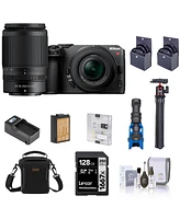 Nikon Z 30 Mirrorless Camera with 16-50mm & 50-250mm Lens, Bundle with 128GB Sd Memory Card, Bag, Microphone, Mini Tripod, Battery, Smart Charger, 62m