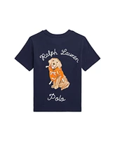 Polo Ralph Lauren Toddler and Little Boys Dog-Print Jersey Pocket T-Shirt