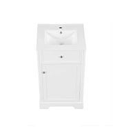 20" Bathroom Vanity with Sink, Soft-Close Cabinet and Storage