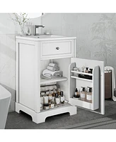 20" Bathroom Vanity with Sink, Soft-Close Cabinet and Storage