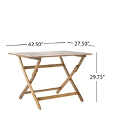 Acacia Folding Dining Table for Outdoor Entertaining