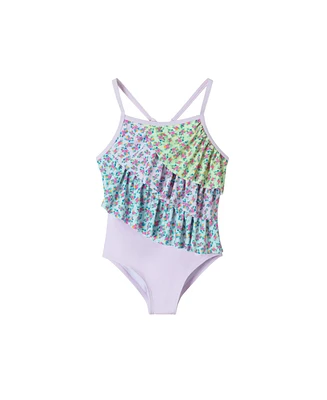 Toddler/Child Girls Colorblocked One-Piece Swimsuit