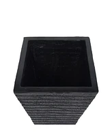 Sleek and Sophisticated Tapered Square Planter for Home and Garden