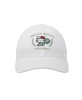 Hello Kitty Men's Pickleball Elite Flex Women's White Unstructured Baseball Cap