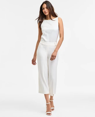 Anne Klein Women's Pull-on Cropped Wide-Leg Pants