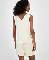 Anne Klein Women's Sleeveless V-Neck Blouse
