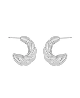 And Now This Twist Shrimp Hoop Earrings