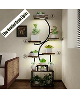 8-Tier Plant Stand with Grow Lights (Dimmable
