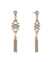 Rachel Rachel Roy Evil Eye Linear Chain Earrings